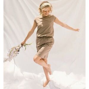 Albion Fit Going Places Dress in Tan Size S